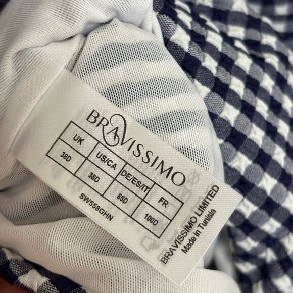 NWT Bravissimo Whitsunday One Piece Swimsuit in Gingham - Size 38D - Picture 7 of 9